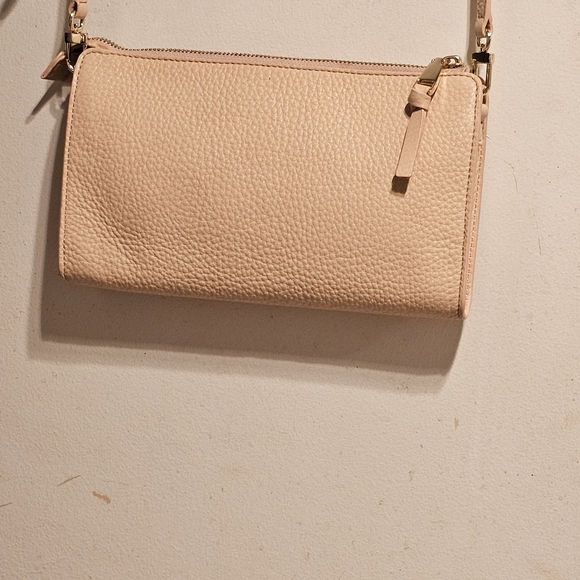 Tory Burch Pebbled Leather Blush Pink Crossbody Bag - Picture 12 of 15